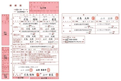 月色夫妻主|婚姻届の書き方（夫妻ともに日本人）